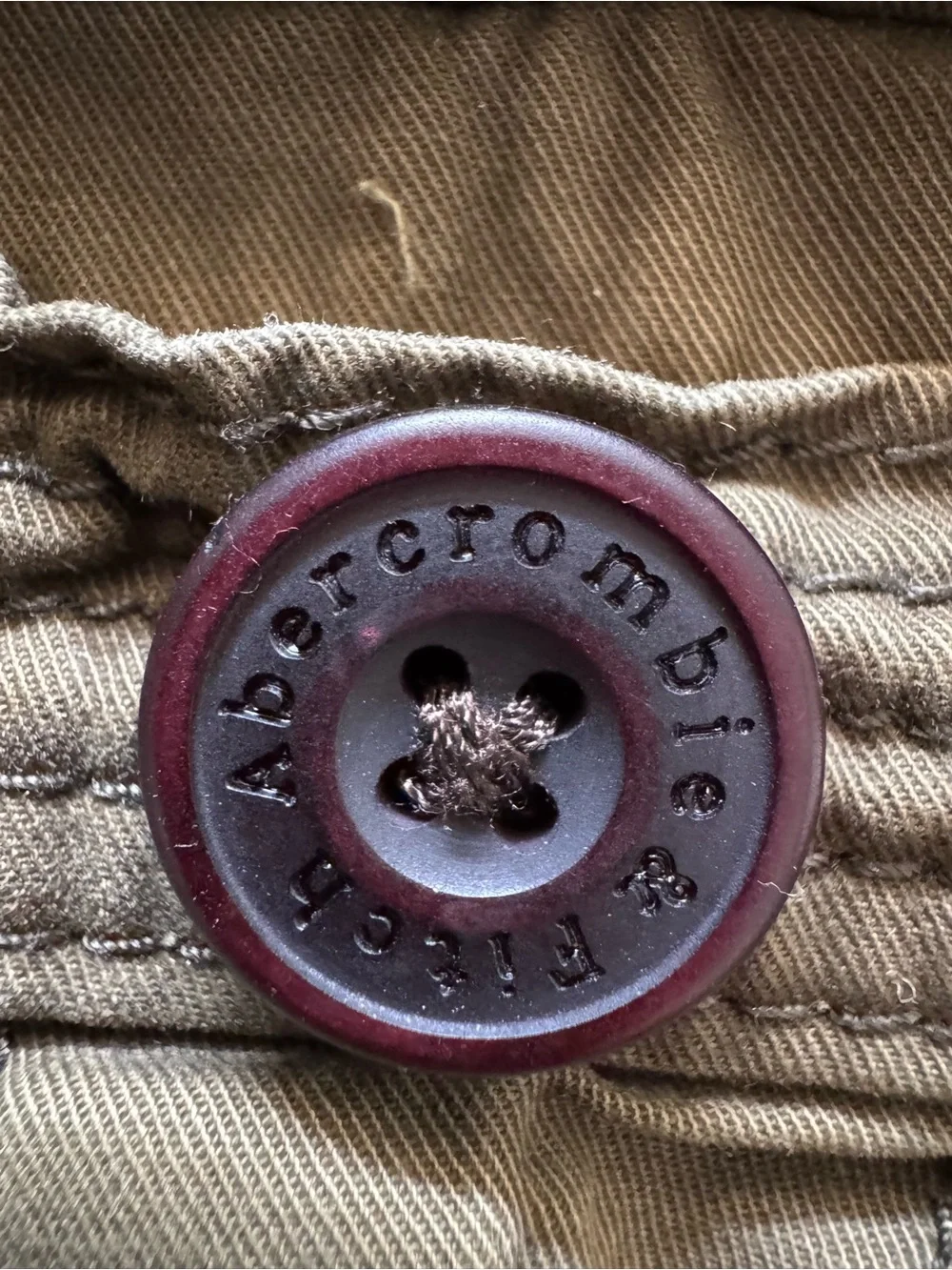 Abercrombie Fitch Cliff Mountain Sherpa Lined Twill Military Coat Olive Jacket M